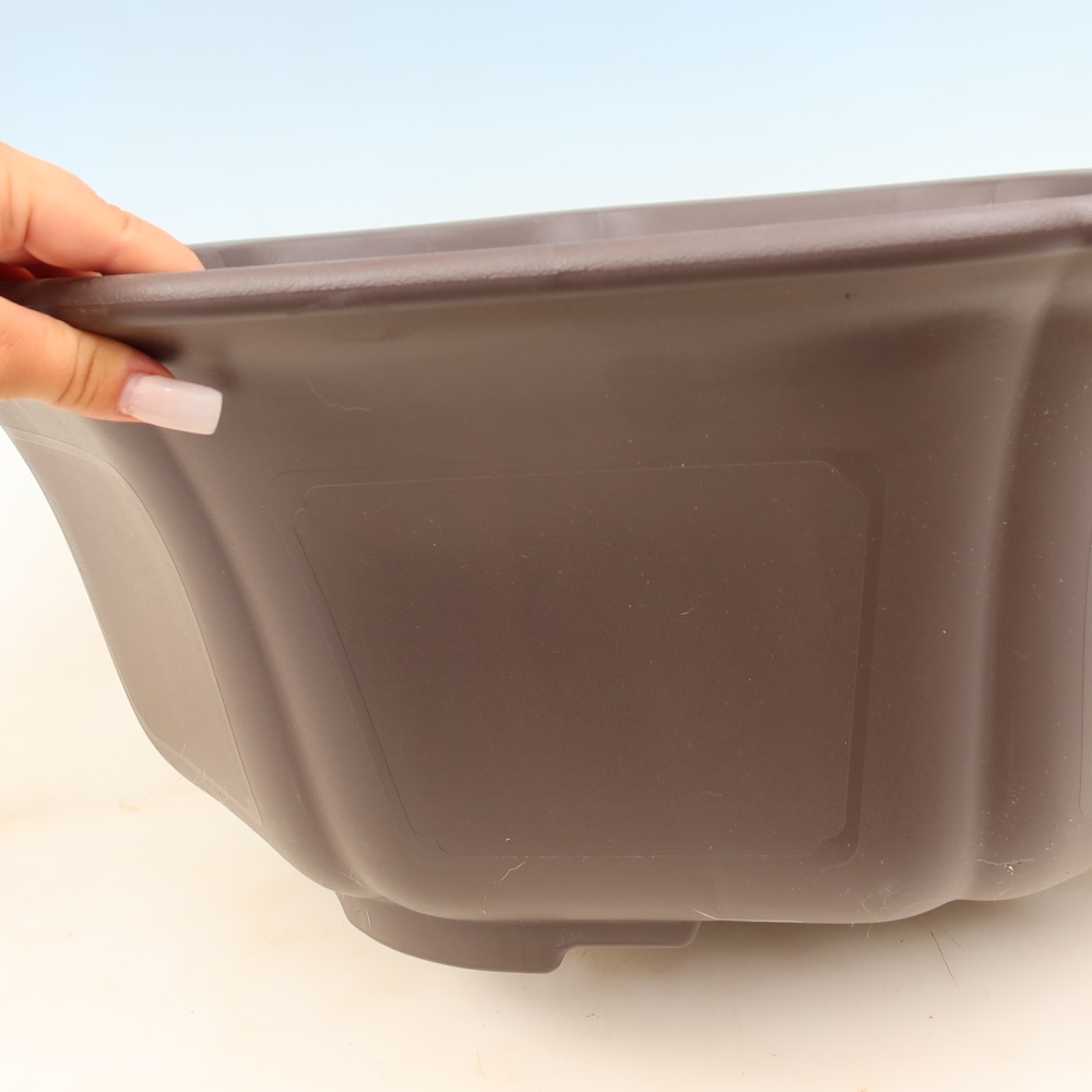 Plastikowa miska do bonsai MP-33, brązowa – 62 x 59 x 21 cm – WYŁĄCZNIE ODBIÓR OSOBISTY lub transport na palecie