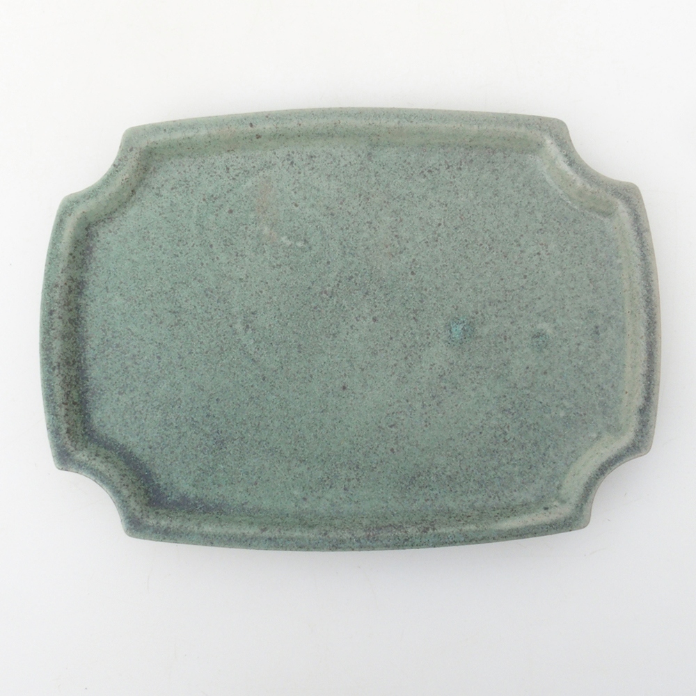 Miska do bonsai + podstawka H03 – 16,5 x 12 x 4,5 cm. – zielona