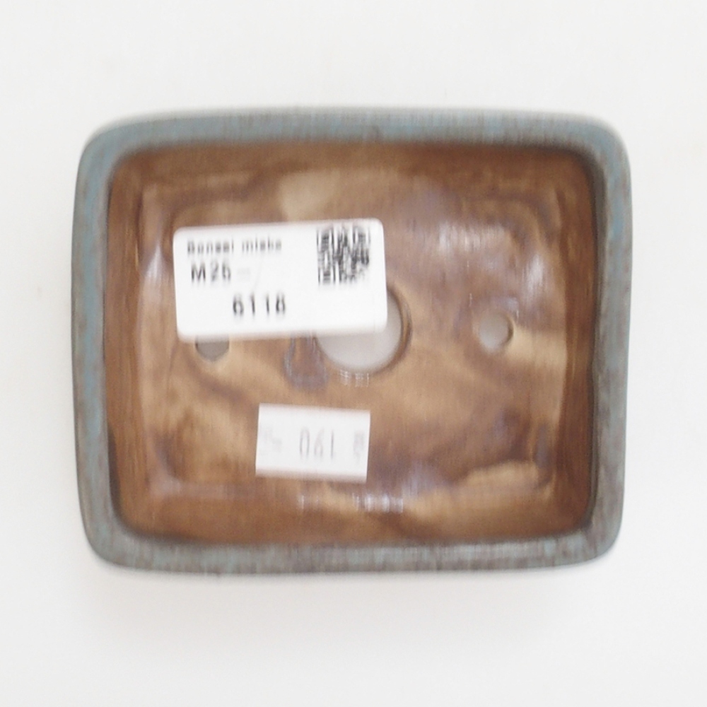 Ceramiczna miska do bonsai 9,5 x 8 x 3,5 cm, kolor niebieski