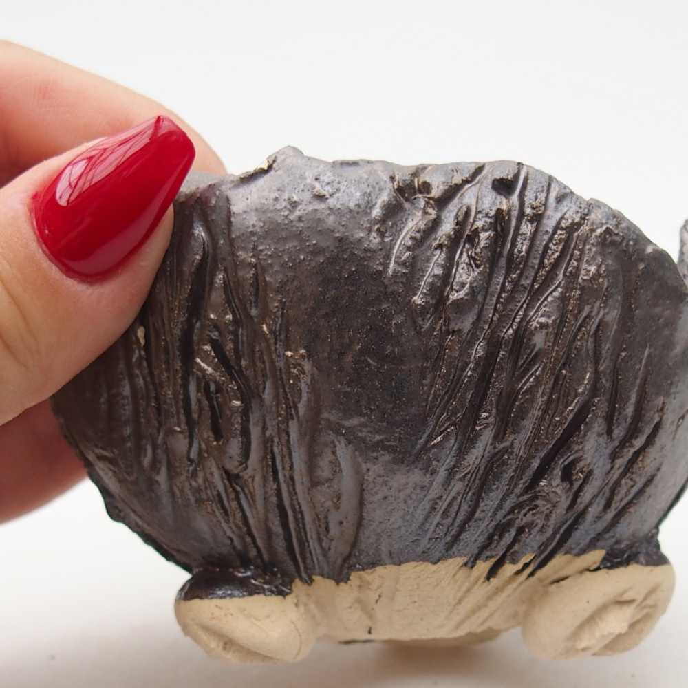 Muszla ceramiczna 9 x 9 x 6 cm, kolor czarny