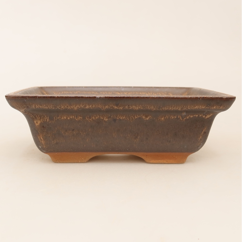 Ceramiczna miska  14,5 x 10 x 5 cm, kolor brązowy
