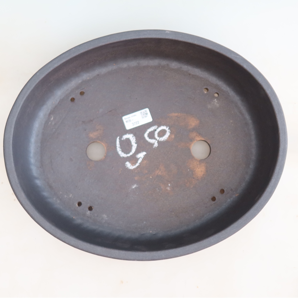 Ceramiczna miska do bonsai 37,5 x 30,5 x 8 cm, kolor brązowy