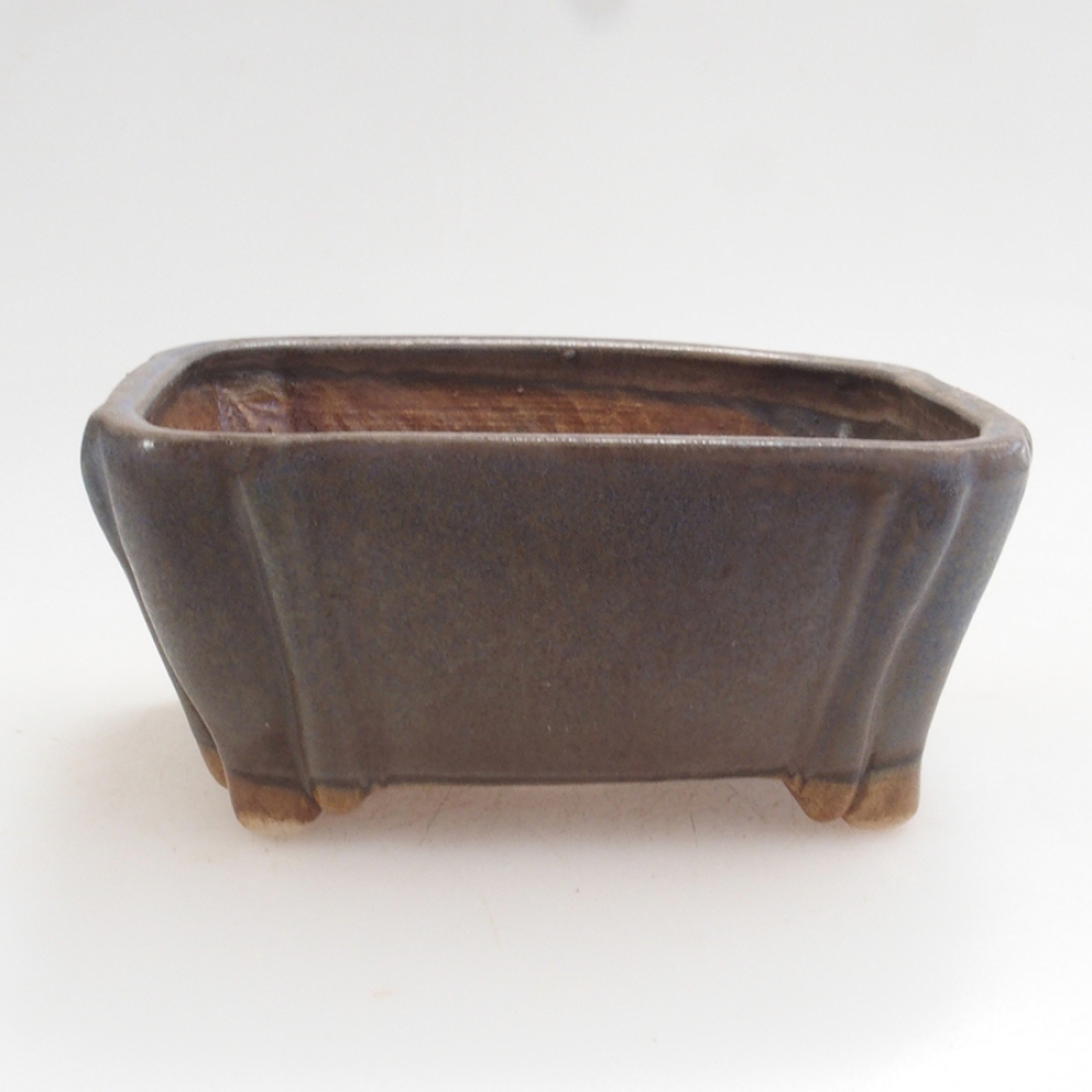 Ceramiczna miska do bonsai 10 x 8,5 x 4,5 cm, kolor niebieski