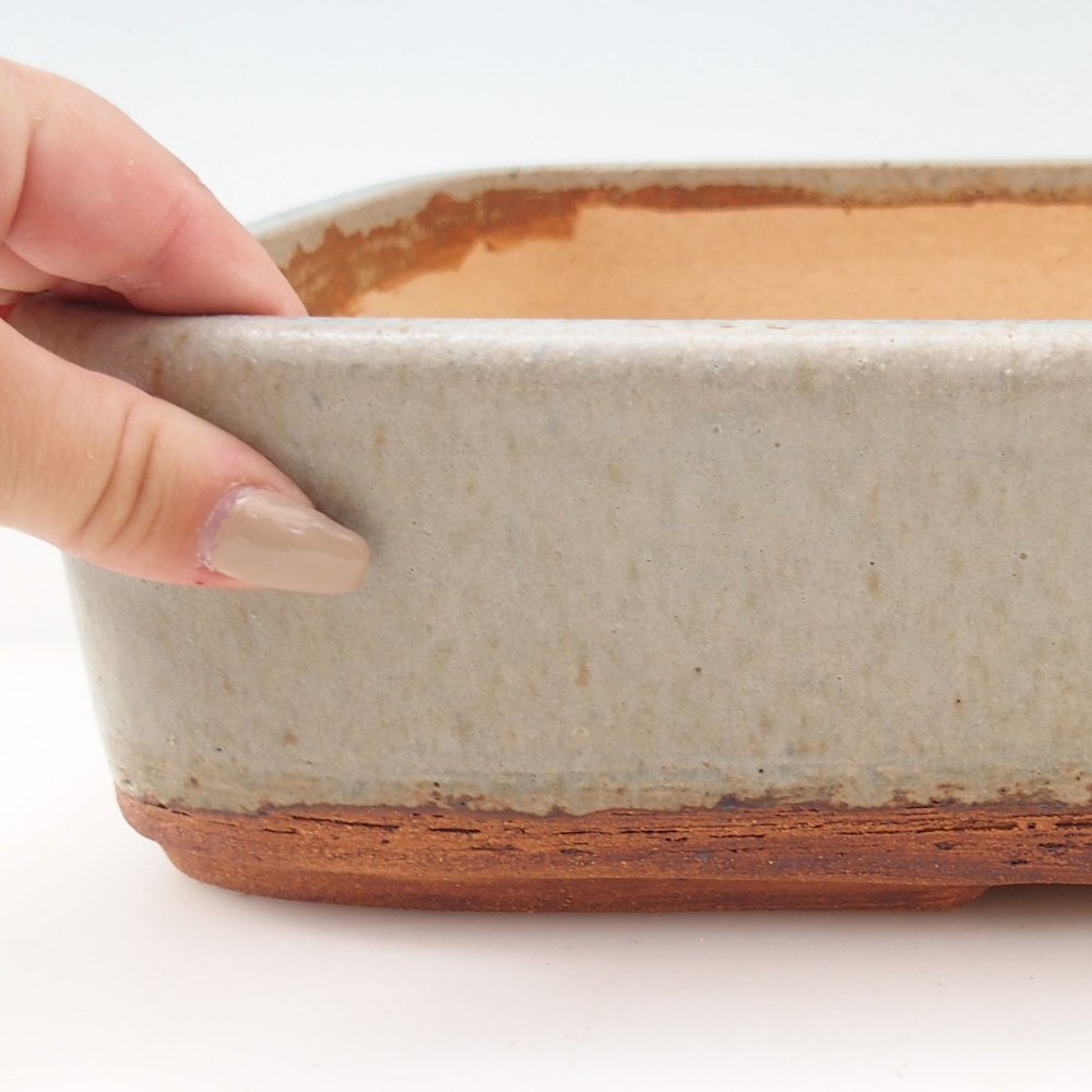 Misa do bonsai 38,5 x 30 x 8,5 cm, kolor beżowy