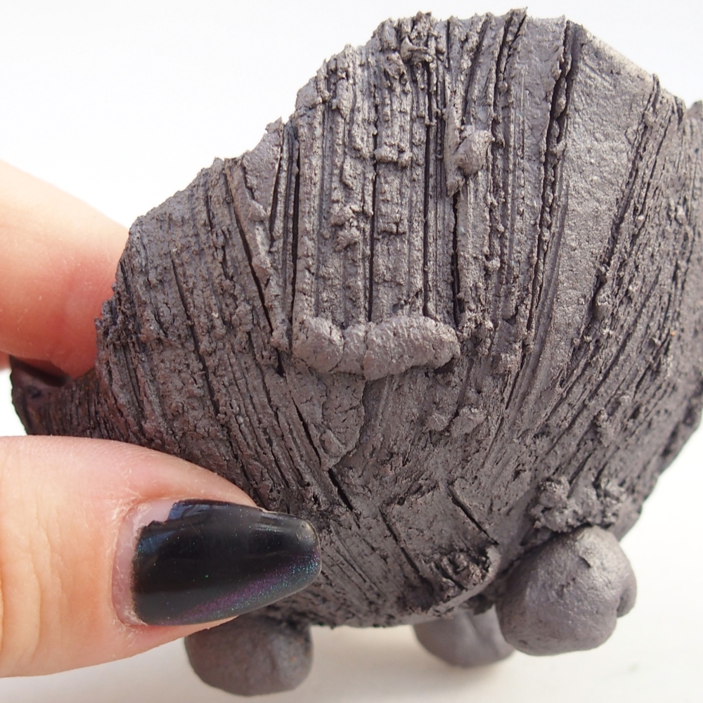 Ceramiczna muszla 8,5 x 8 x 5,5 cm, kolor metaliczny