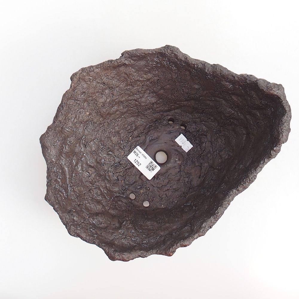 Ceramiczna skorupa 19 x 15 x 14 cm, kolor brązowy