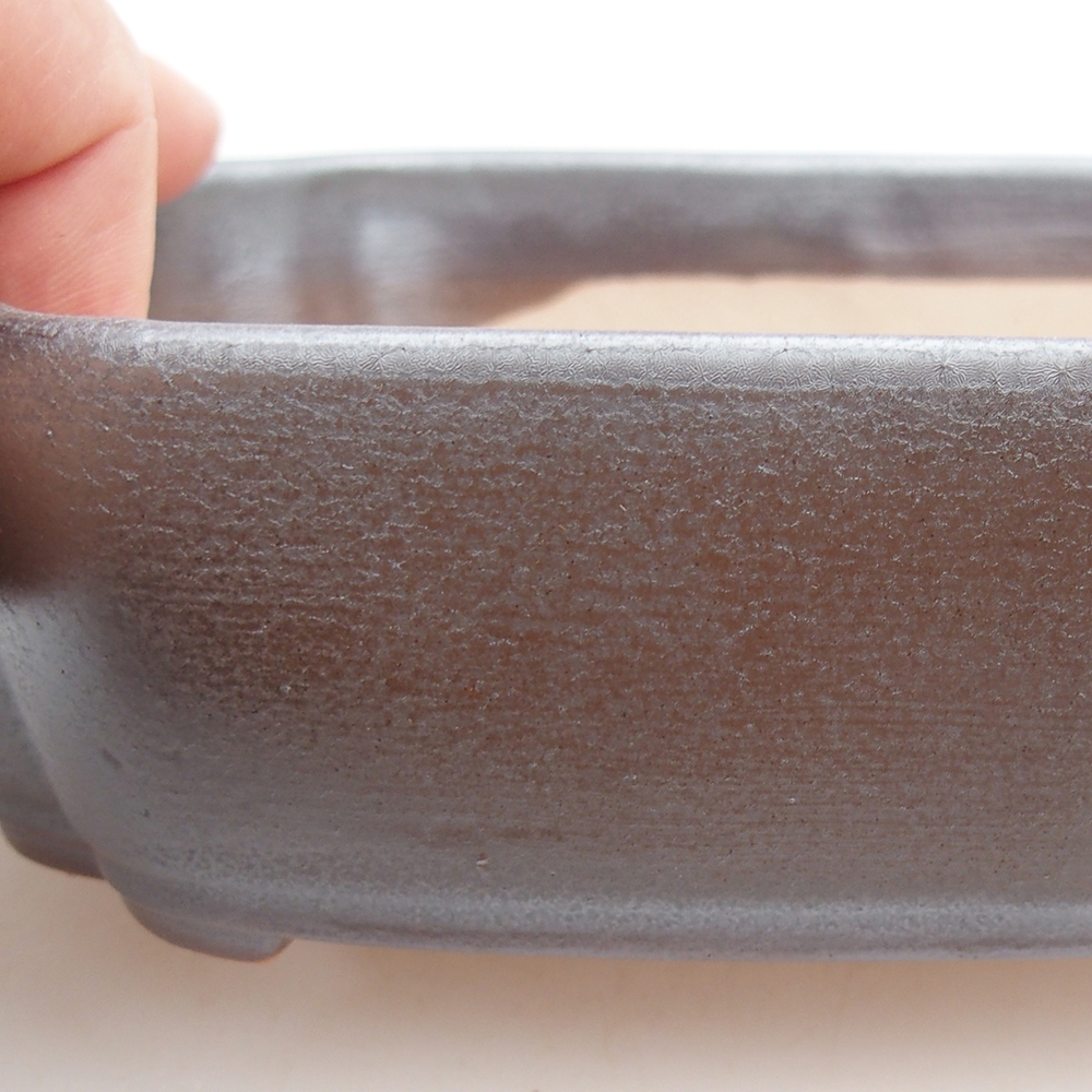 Ceramiczna miska na bonsai 18 x 13 x 5 cm, kolor metaliczny