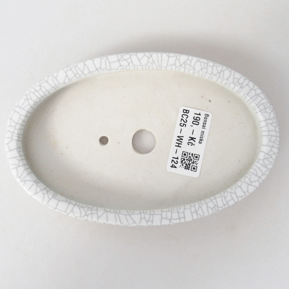 Ceramiczna miska do bonsai 15,5 x 10 x 2 cm, kolor raku