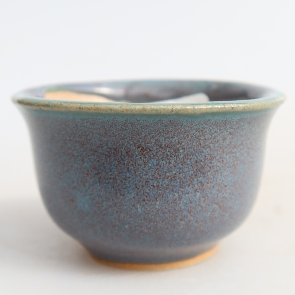 Ceramiczna miska do bonsai 5 x 5 x 3 cm, kolor szary