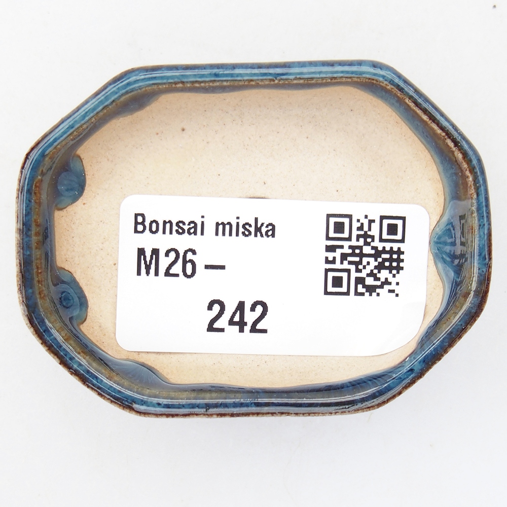 Mini miska do bonsai 5,5 x 4 x 1,5 cm, kolor niebieski