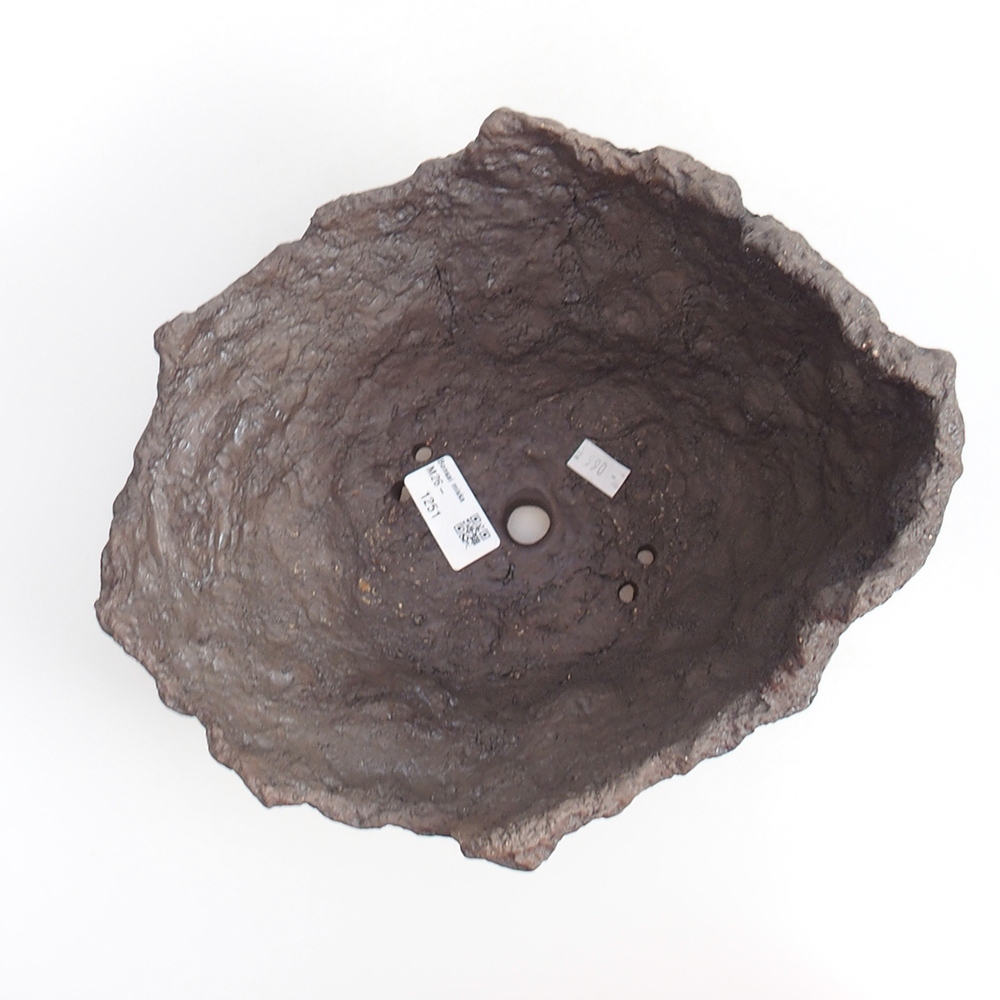 Ceramiczna skorupa 19 x 15 x 14 cm, kolor brązowy