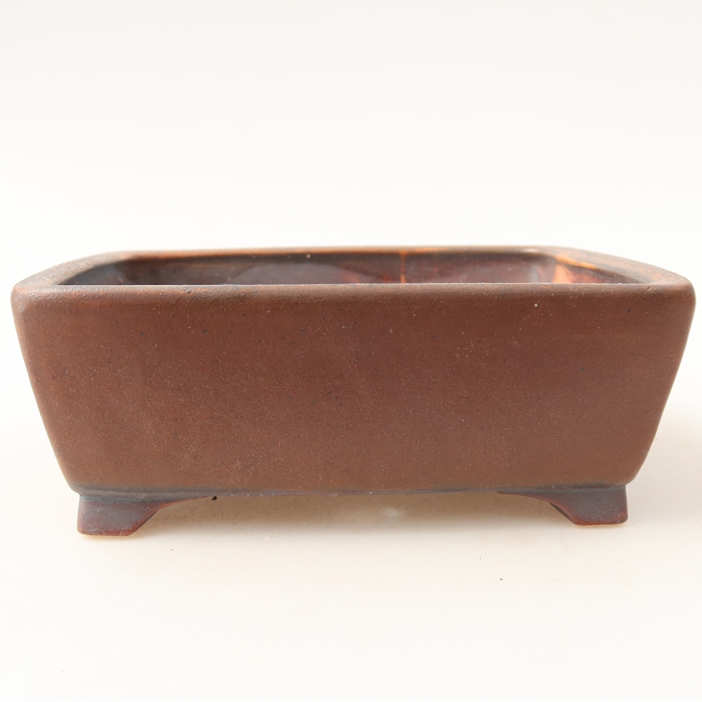 Ceramiczna doniczka do bonsai 13,5 x 11 x 5 cm, kolor brązowy
