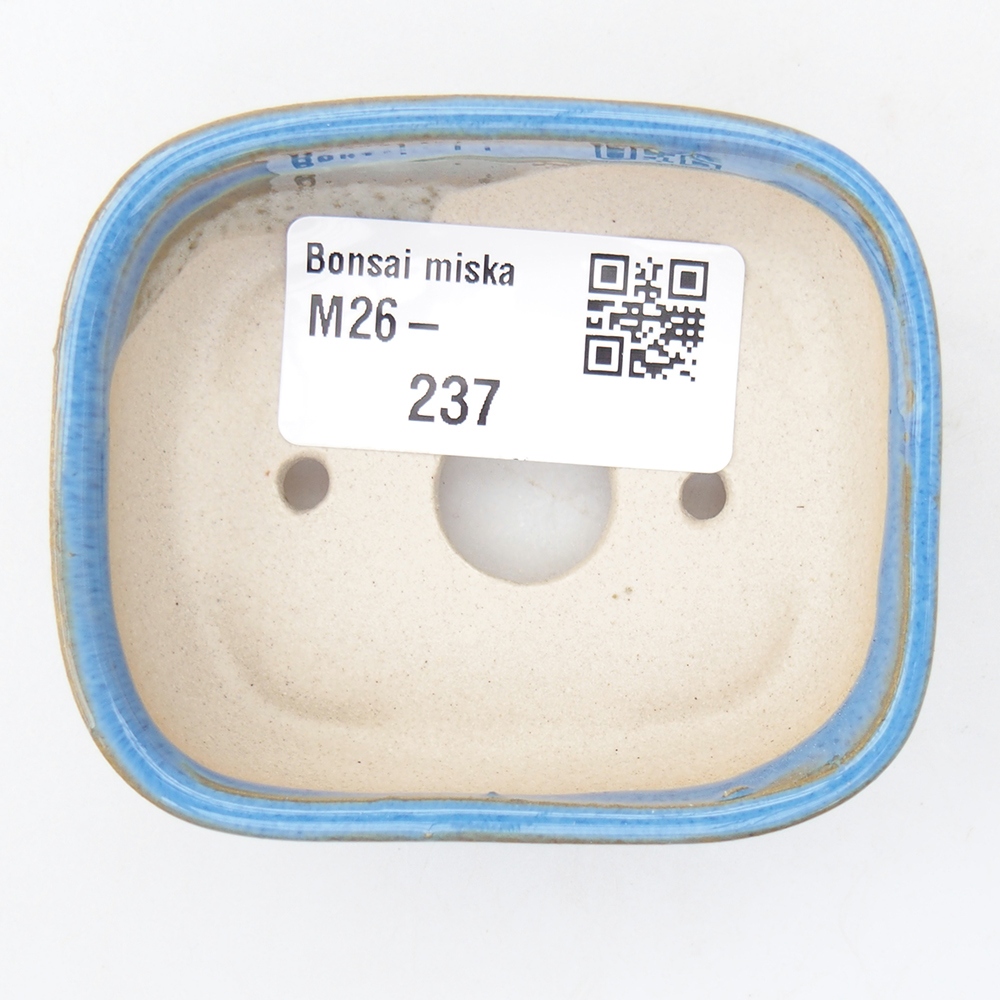 Mini miska do bonsai 7 x 6 x 2,5 cm, kolor niebieski