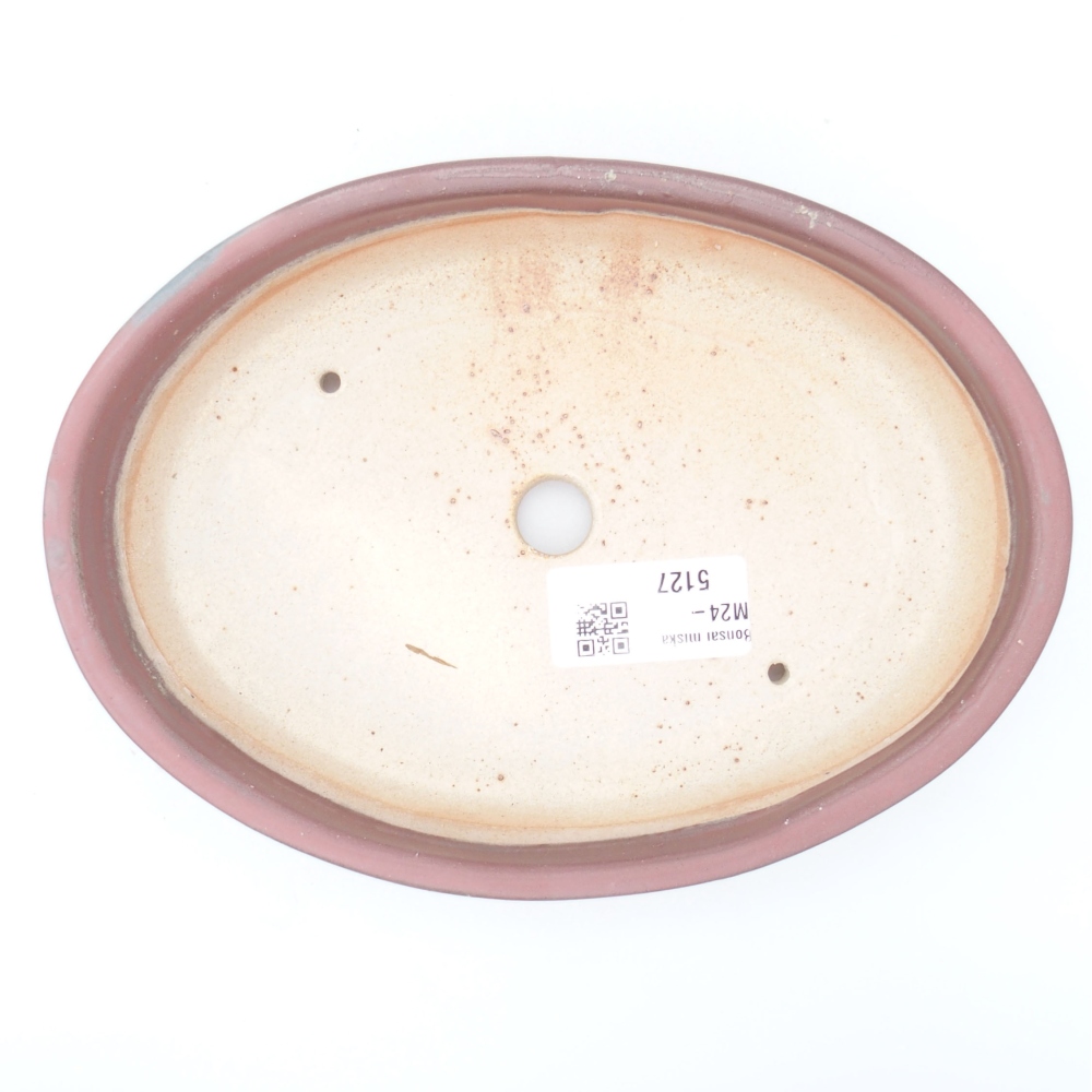 Ceramiczna miska bonsai 18,5 x 13,5 x 4,5 cm, kolor metaliczny