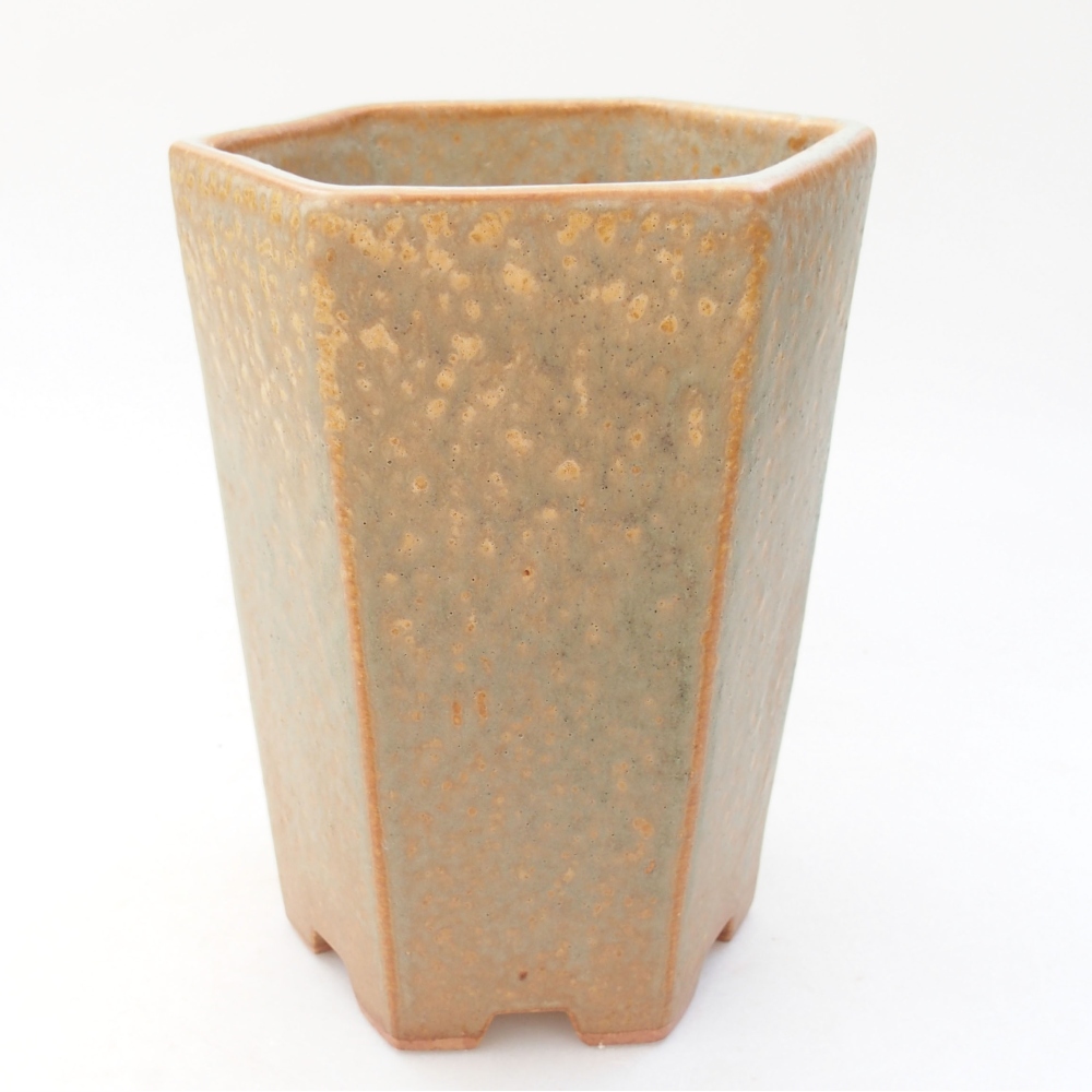 Ceramiczna miska bonsai 13 x 11,5 x 17 cm, kolor zielony