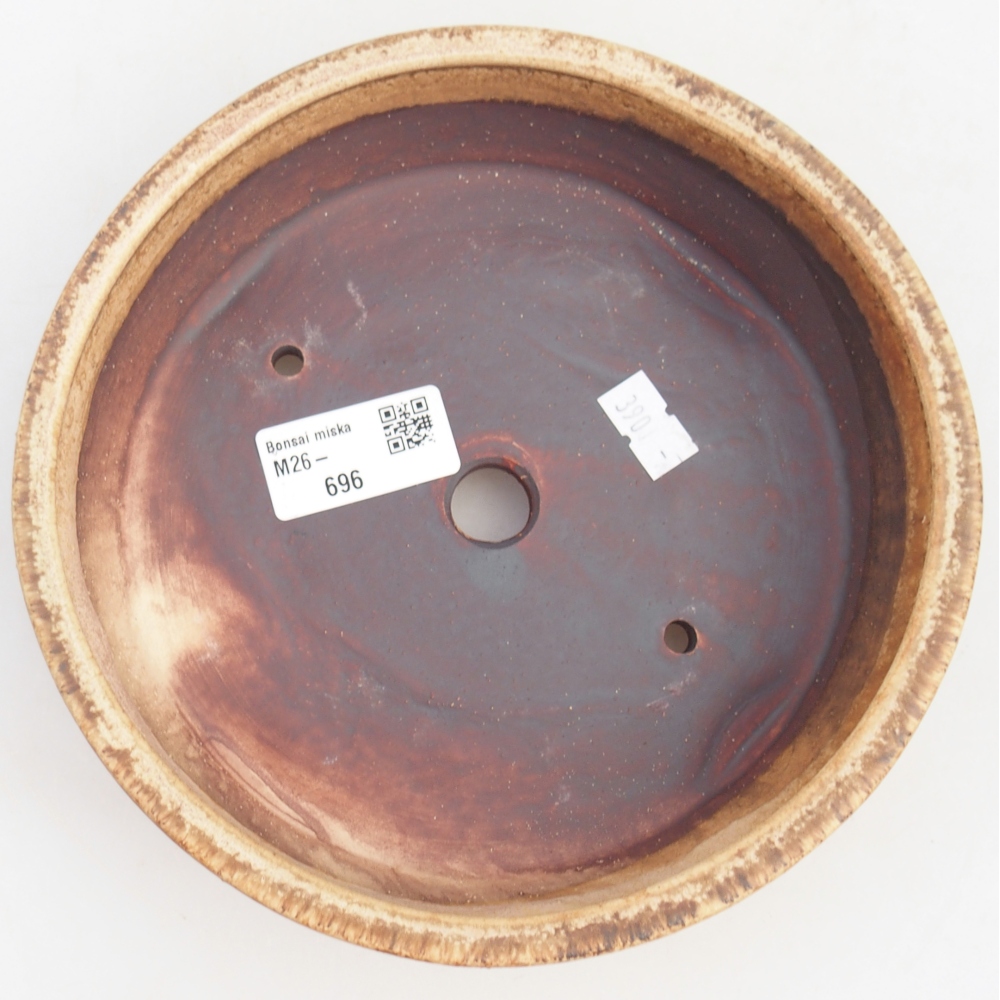 Ceramiczna miska na bonsai 18 x 18 x 5 cm, różowa