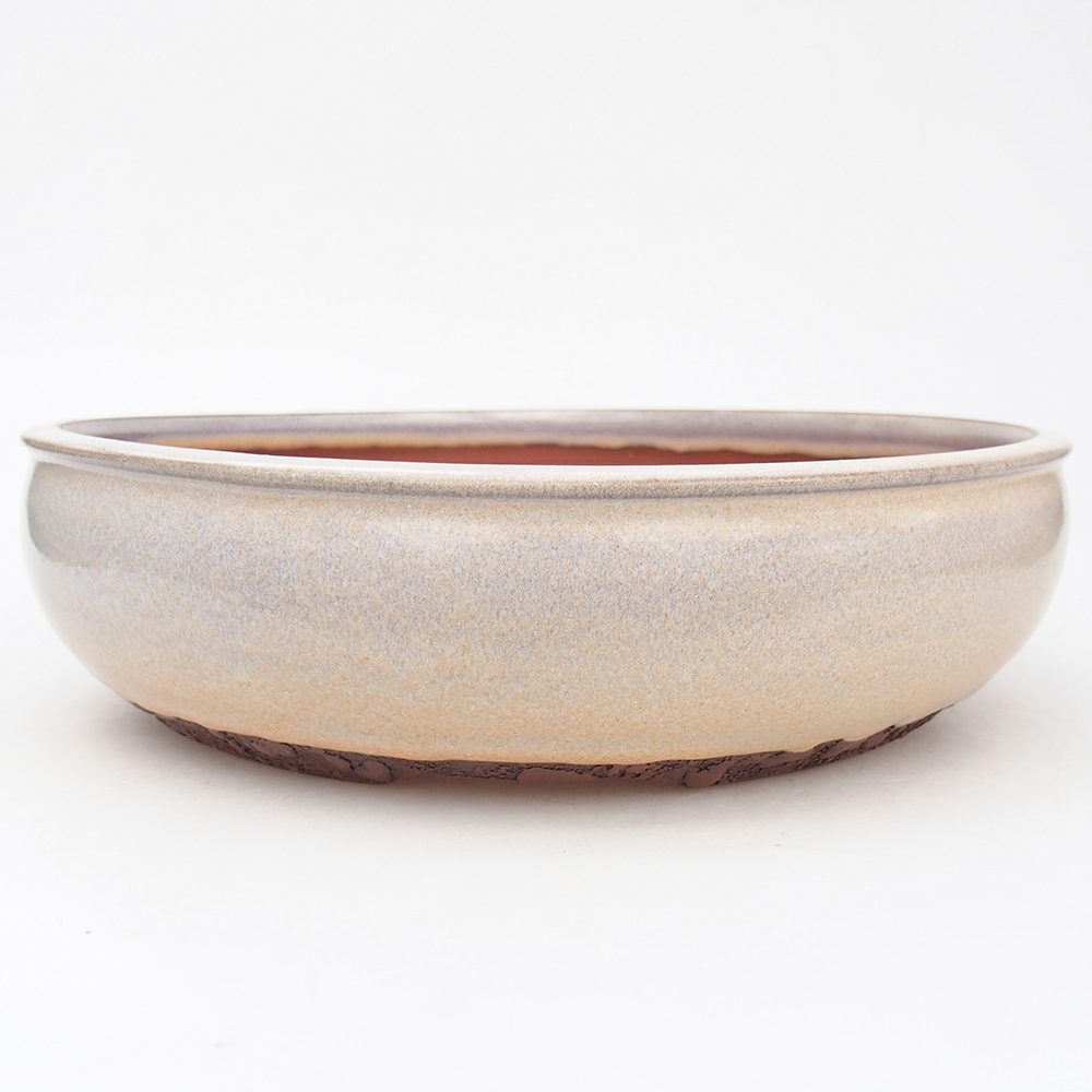 Ceramiczna miska do bonsai 25,5 x 25,5 x 7 cm, szara