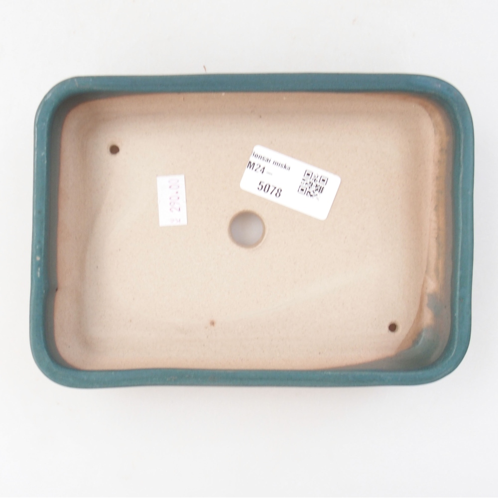 Ceramiczna miska bonsai 18 x 13,5 x 4 cm, kolor niebieski
