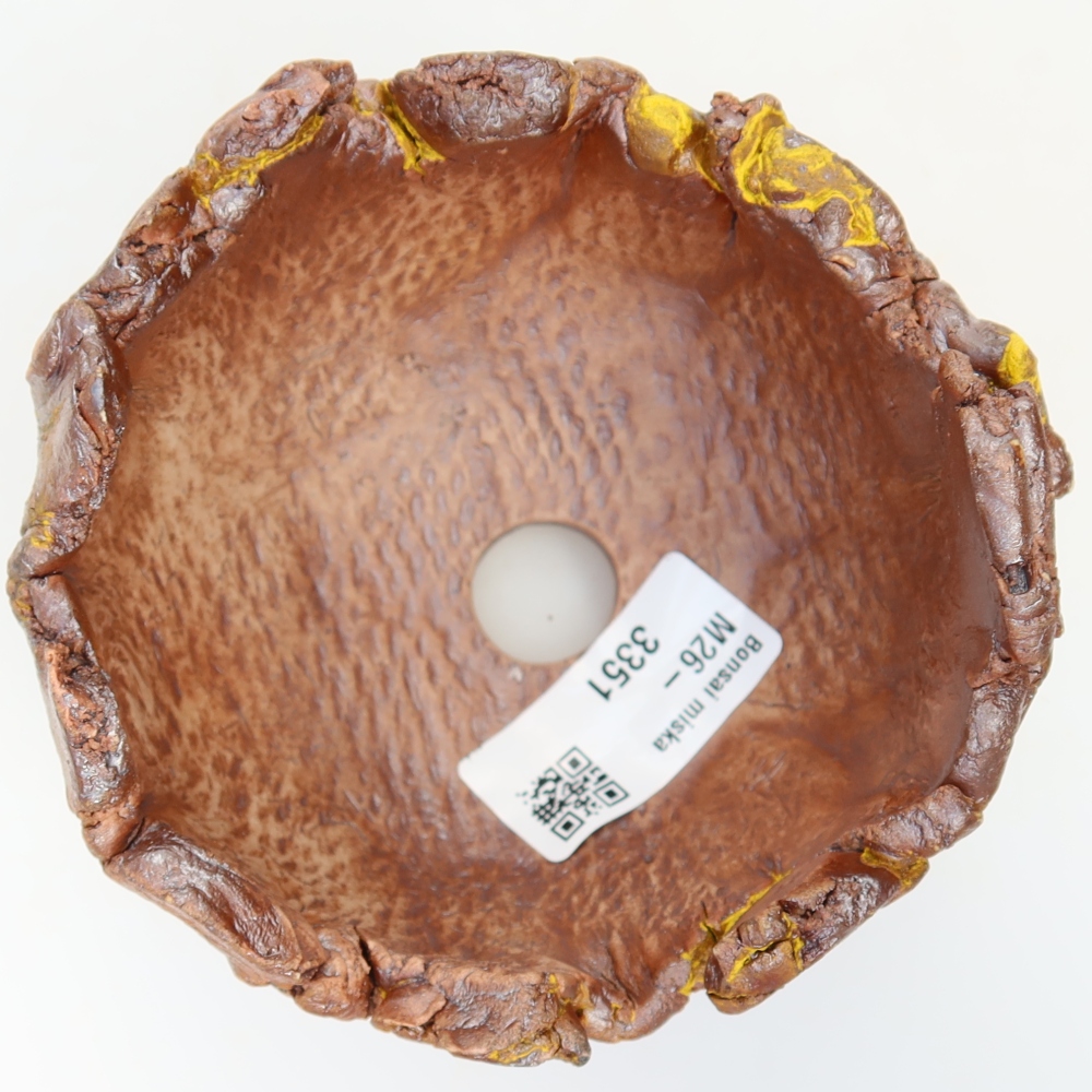 Ceramiczna skorupka  10 x 10 x 8 cm, kolor żółty