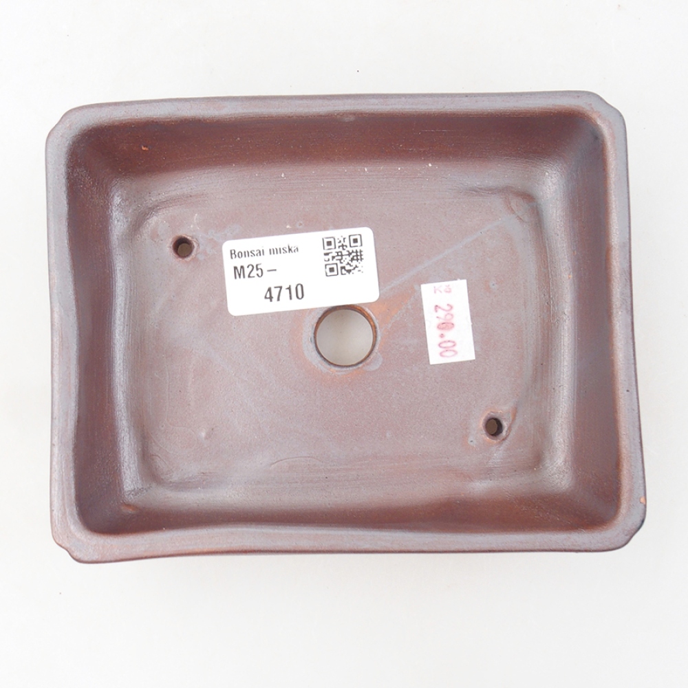 Ceramiczna miska bonsai 14 x 11 x 4 cm, kolor metaliczny
