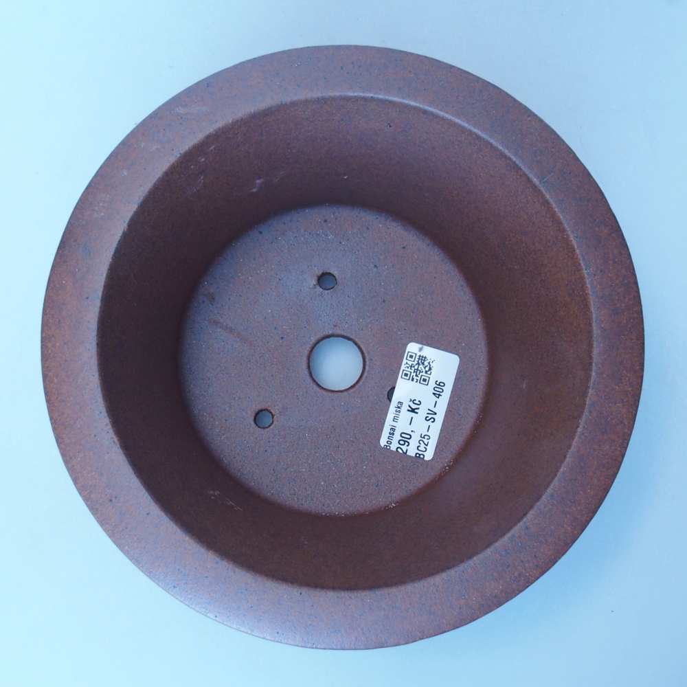 Miska 19 x 19 x 9 cm brązowa