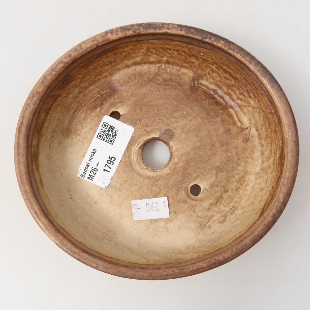 Ceramiczna miska do bonsai 15 x 14 x 4 cm, kolor różowy