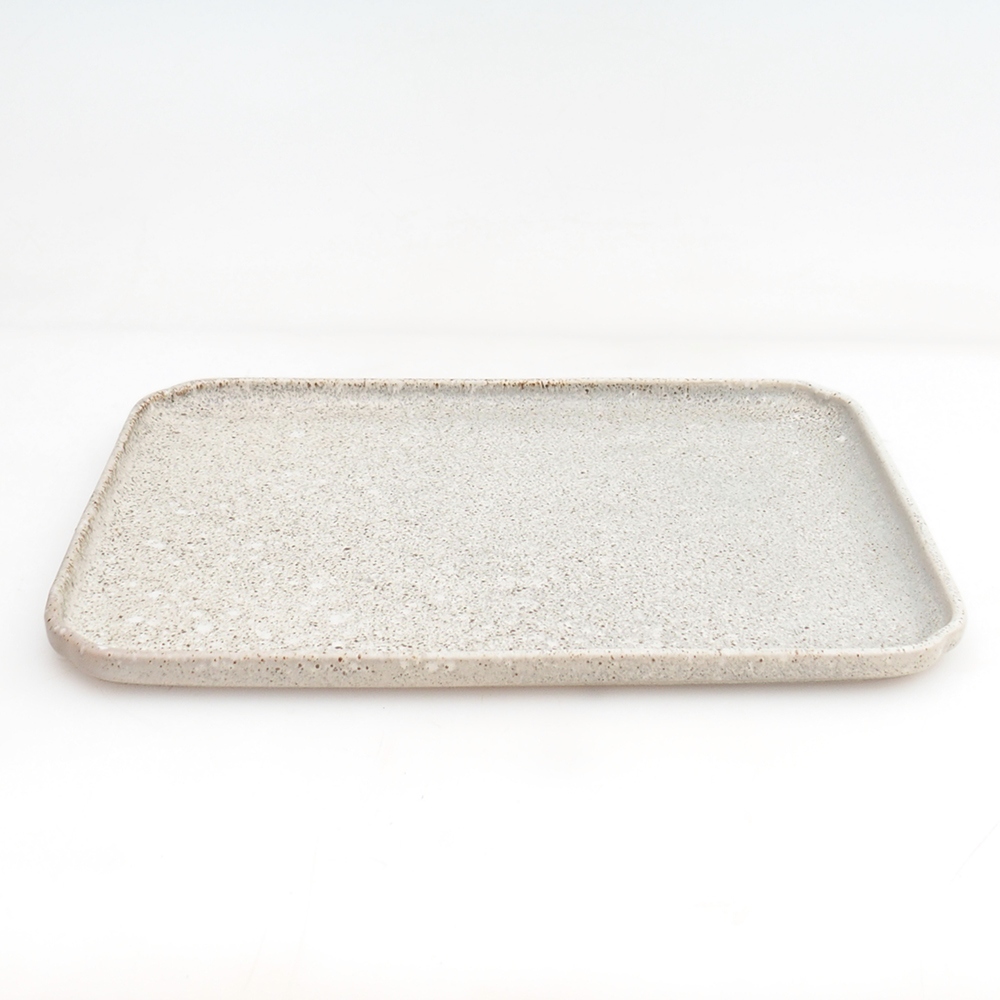 Ceramiczny spodek H20 - 26,5 x 20 x 1,5 cm - zielony