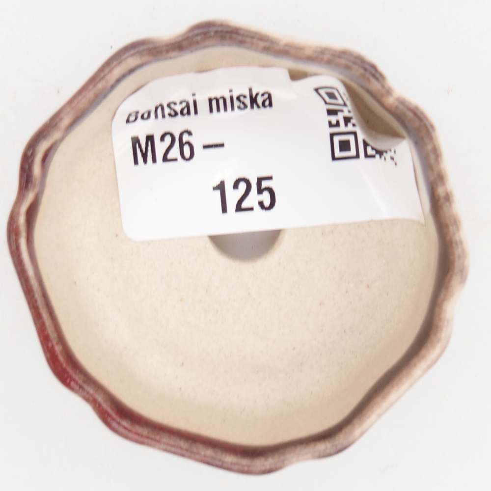 Mini miska do bonsai 4,5 x 4,5 x 2 cm, kolor czerwony