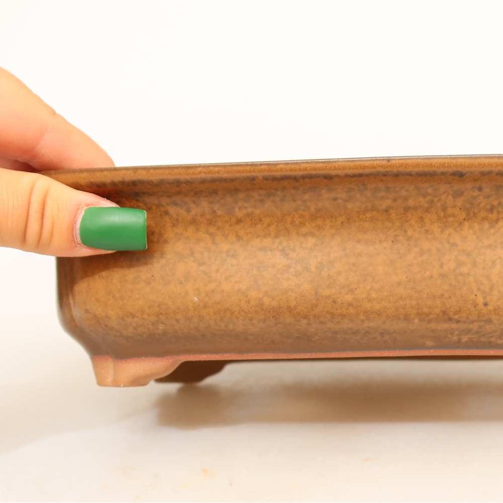 Ceramiczna miska  24 x 17 x 6 cm, kolor brązowy