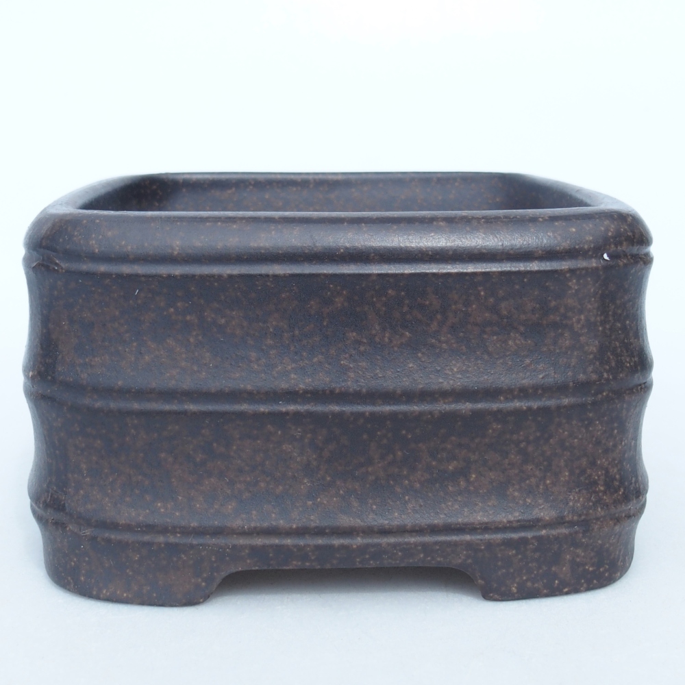 Miska 11 x 11 x 7 cm brązowa ochra