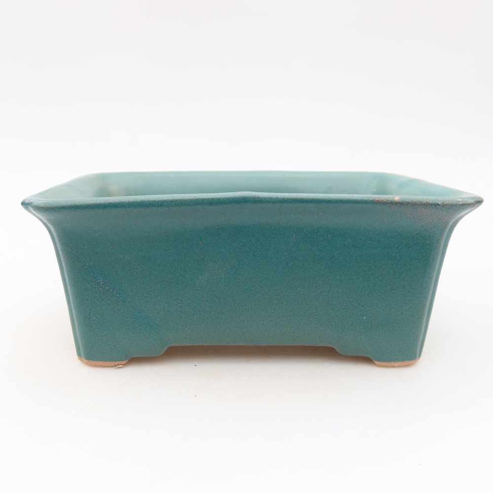 Ceramiczna miska do bonsai 18 x 13,5 x 7,5 cm, kolor niebieski