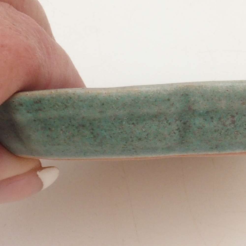 Miska ceramiczna H95 - 8 x 8 x 1 cm - zielona