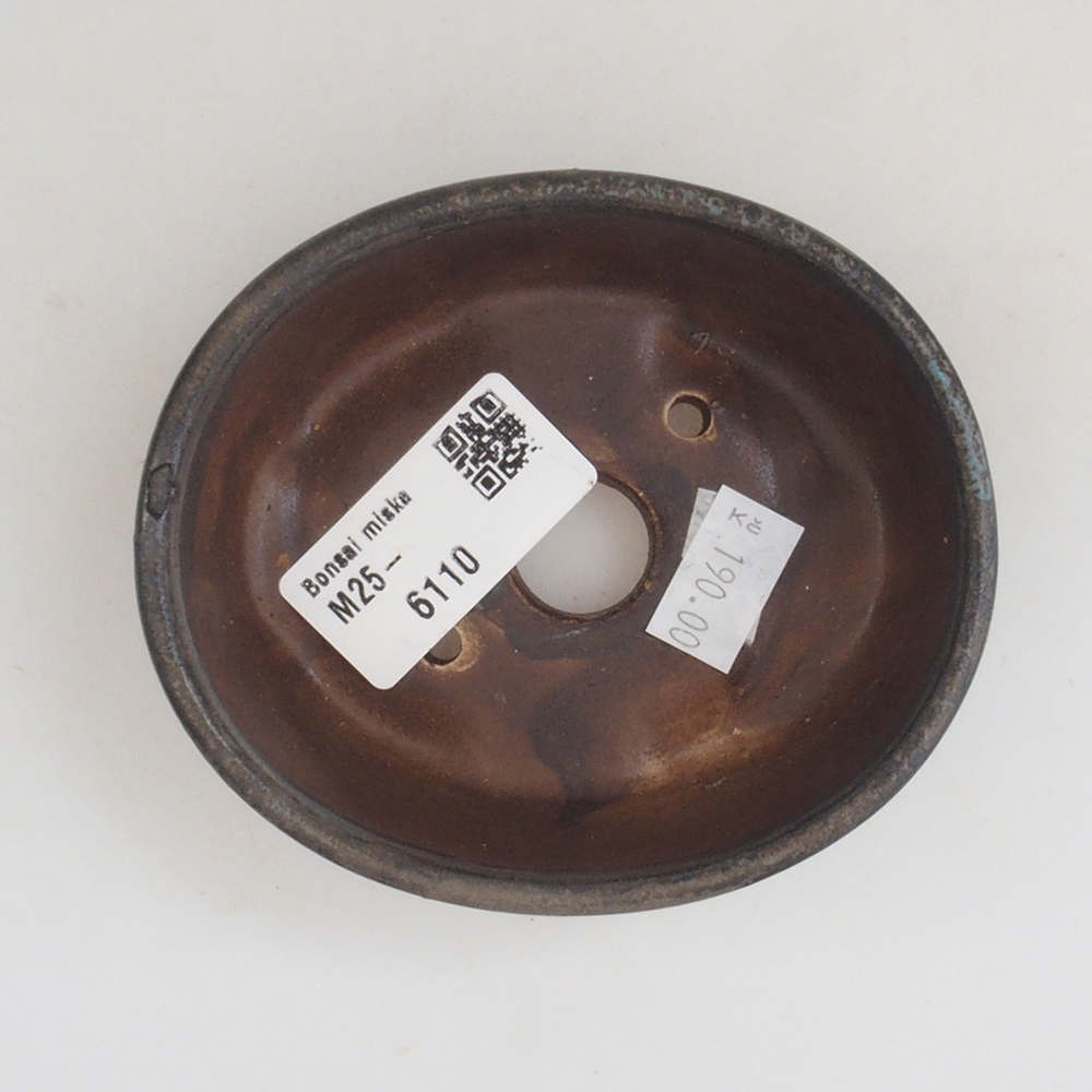 Ceramiczna miska do bonsai 9,5 x 8 x 3 cm, kolor niebieski