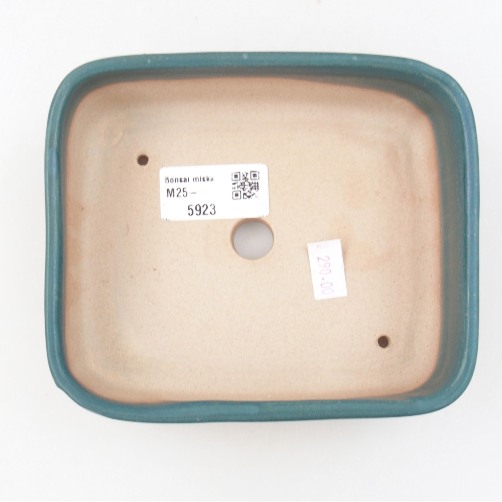 Ceramiczna miska bonsai 14 x 12 x 4,5 cm, kolor niebieski