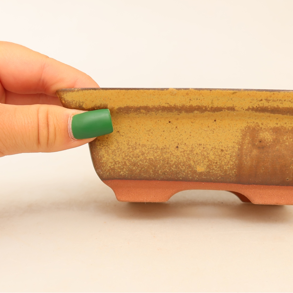 Ceramiczna miska  14,5 x 10 x 5 cm, kolor żółty