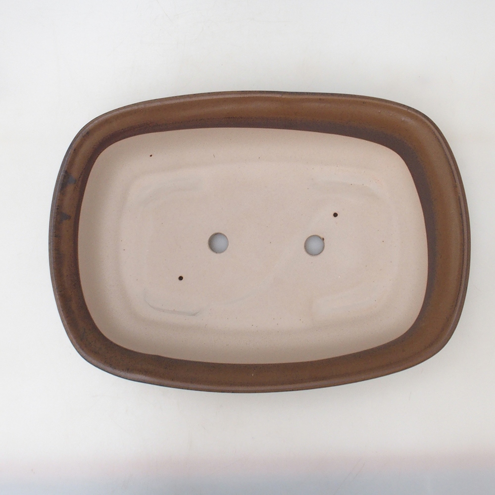 Bonsai bowl H10 - 37 x 28 x 9 cm. - brązowy