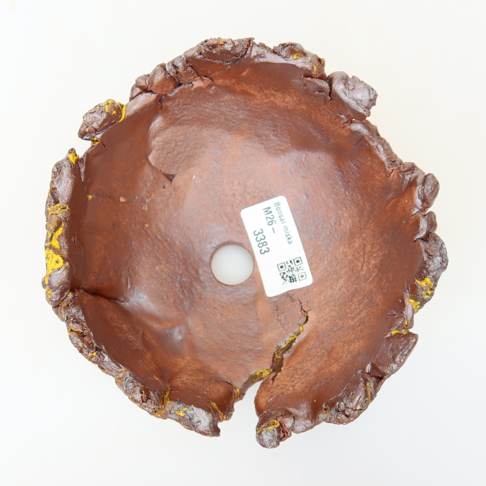 Ceramiczna skorupka 14 x 14 x 8,5 cm, kolor żółty