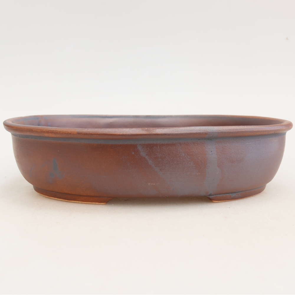 Ceramiczna miska do bonsai 22 x 17 x 5 cm, kolor metaliczny