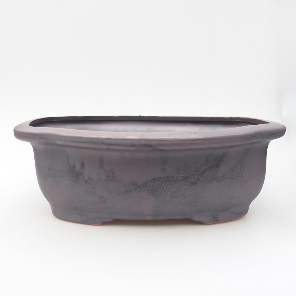 Ceramiczna miska bonsai 30 x 26 x 10,5 cm, kolor metaliczny