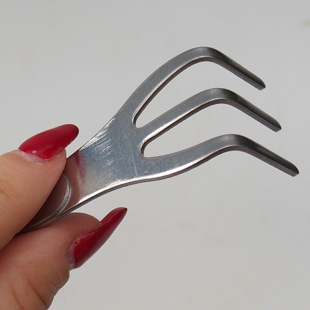 Chwytak i pęseta 22 cm - stal nierdzewna