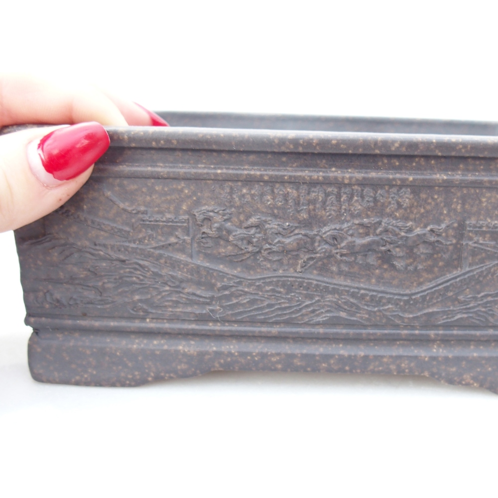 Miska 16 x 11,5 x 6,5 cm brązowa