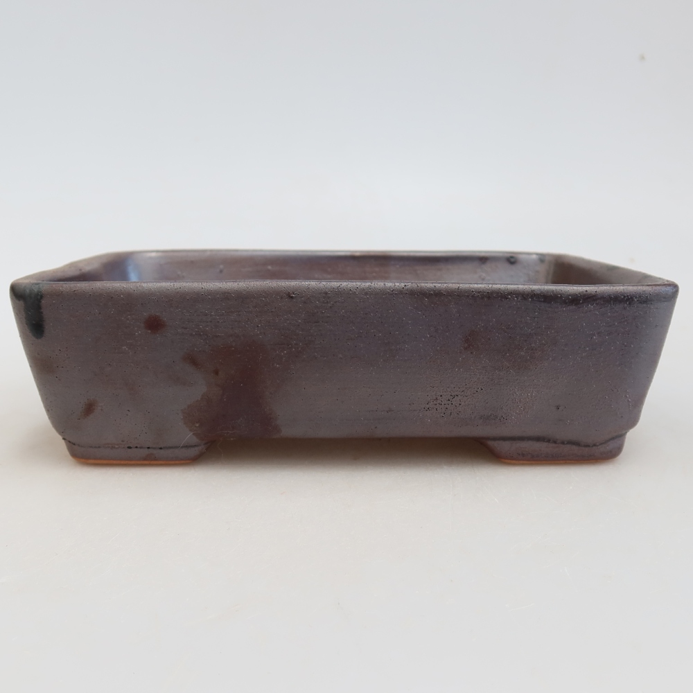 Ceramiczna miska na bonsai 18 x 13 x 5 cm, kolor metaliczny