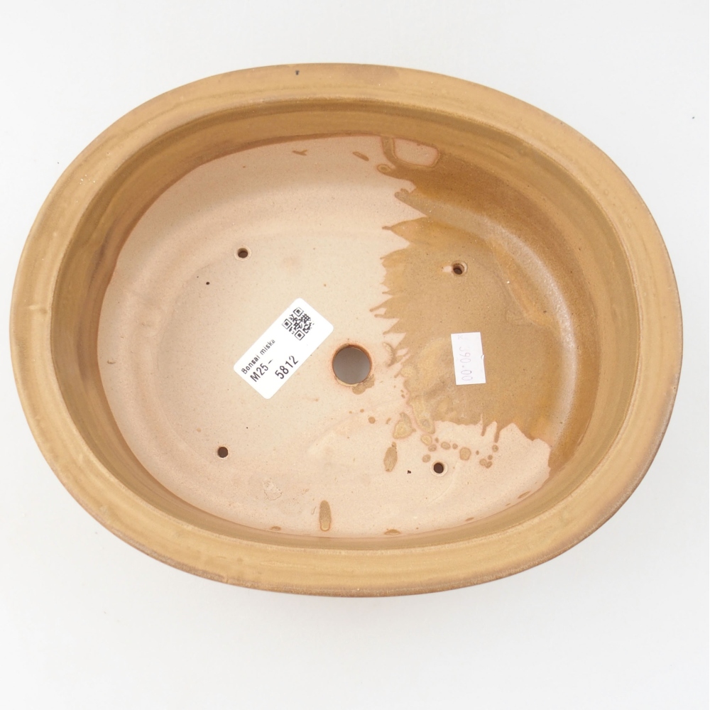 Ceramiczna miska bonsai 23,5 x 19 x 8 cm, kolor różowy