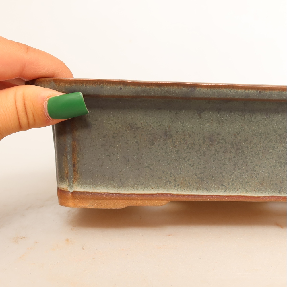Miska ceramiczna  20 x 15,5 x 5,5 cm, kolor brązowy