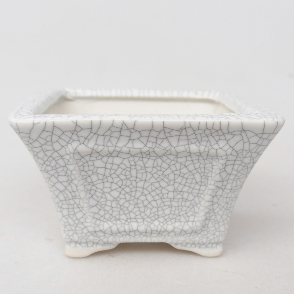 Ceramiczna miska do bonsai 8,5 x 8,5 x 5 cm, kolor raku