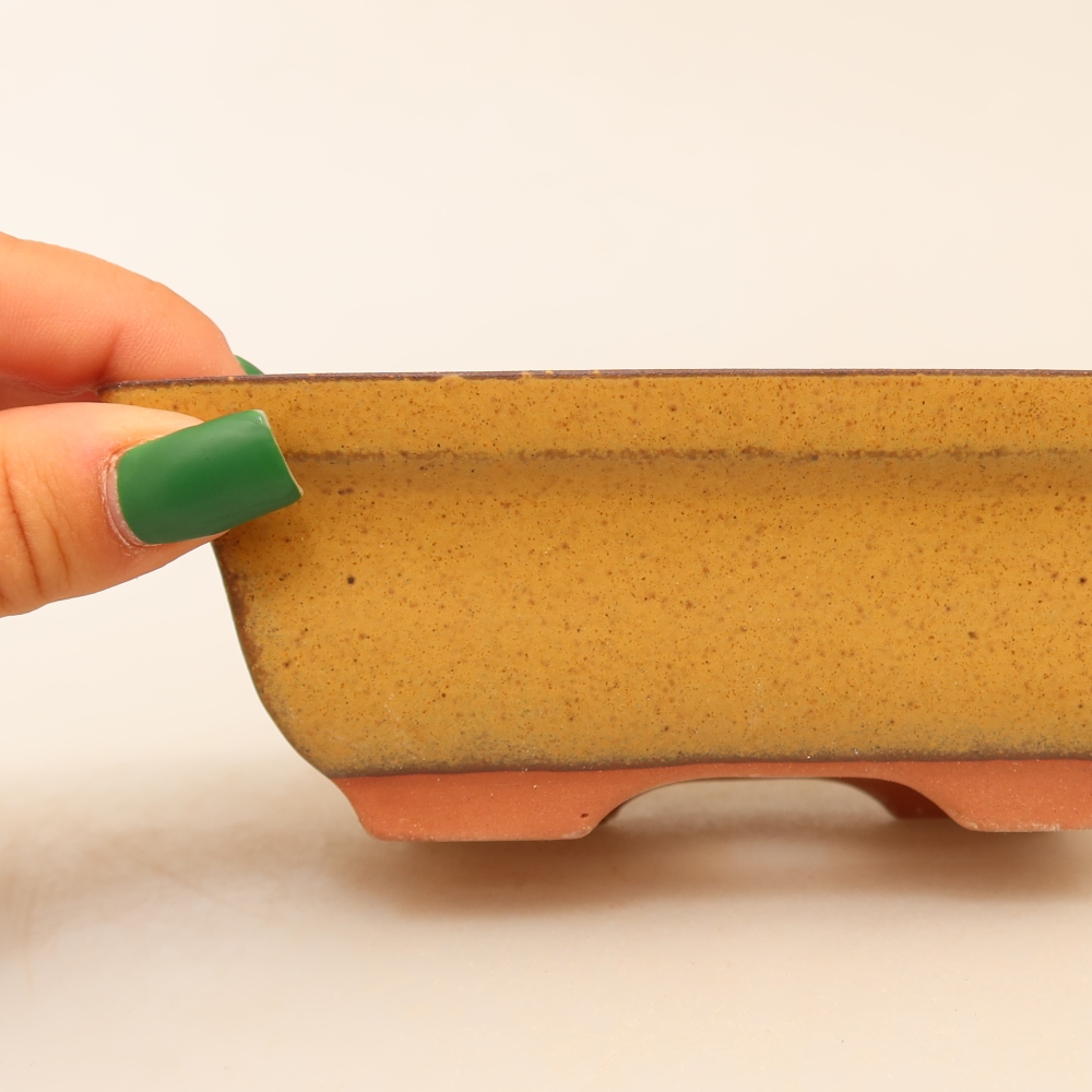 Ceramiczna miska  14,5 x 10 x 5 cm, kolor żółty