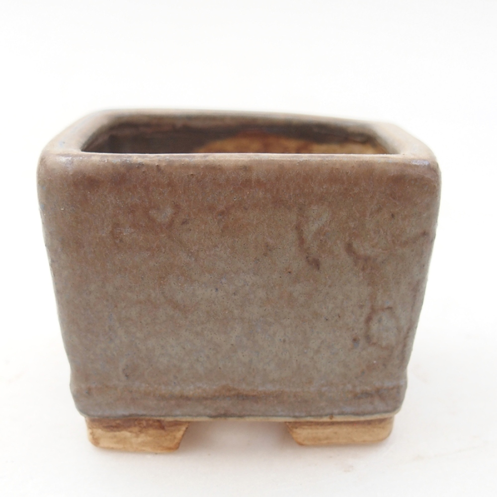 Ceramiczna miska bonsai 6 x 6 x 4,5 cm, kolor niebieski