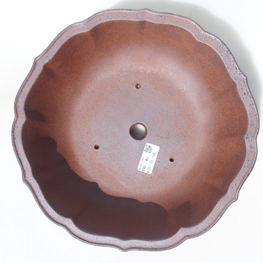 Miska 30 x 30 x 10 cm brązowa