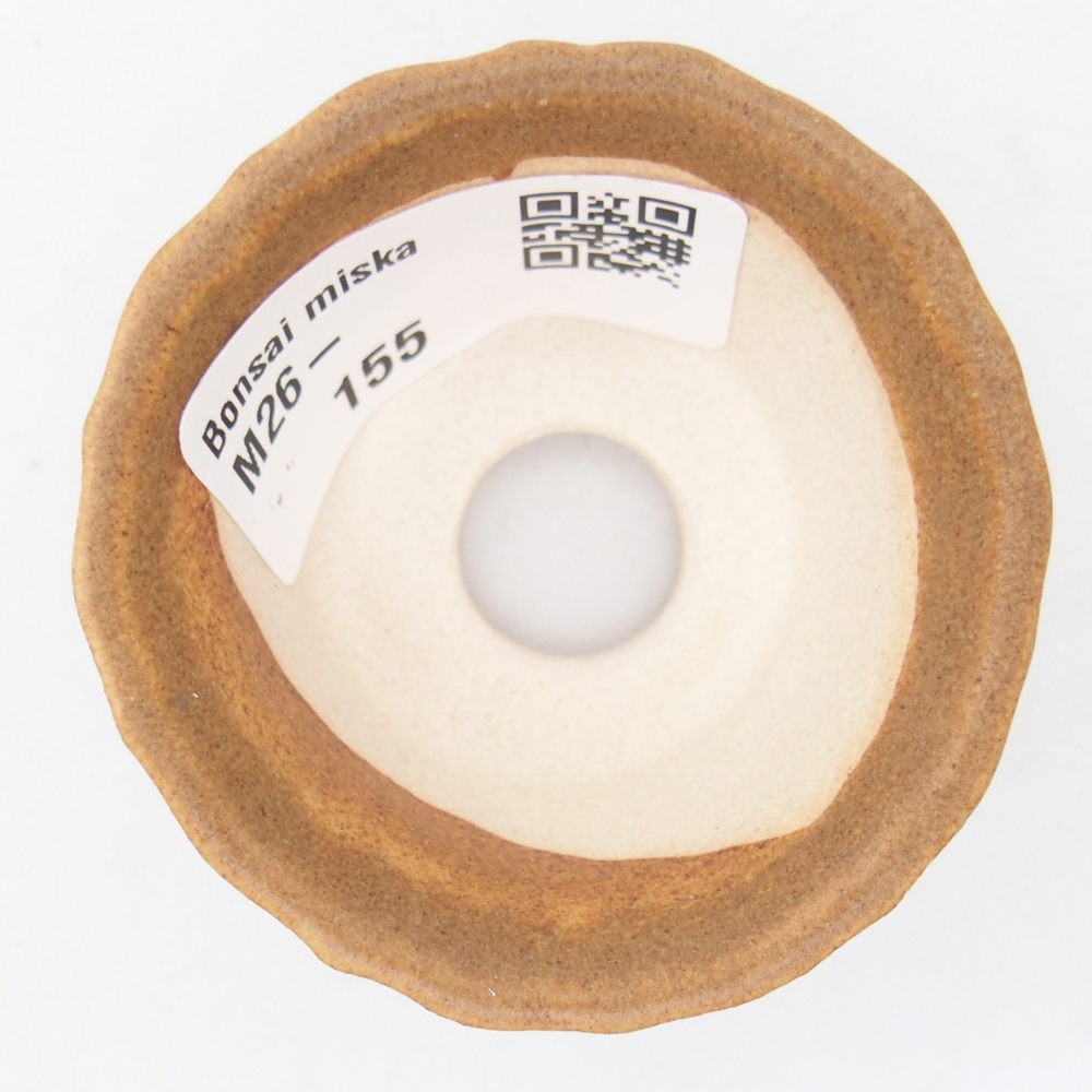 Mini miska do bonsai 5,5 x 5,5 x 3 cm, brązowa