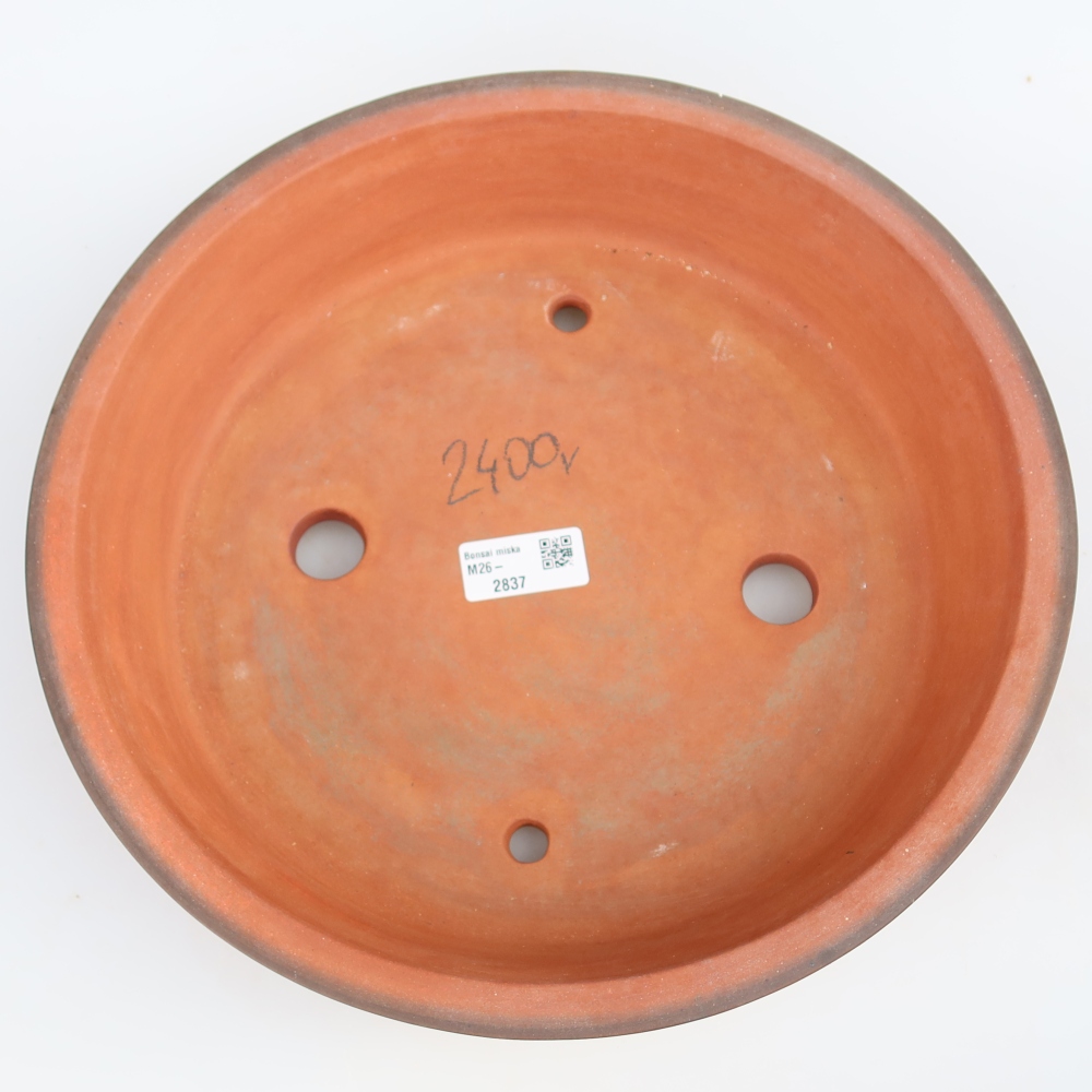 Ceramiczna miska  30,5 x 30,5 x 7 cm, kolor ceglasty